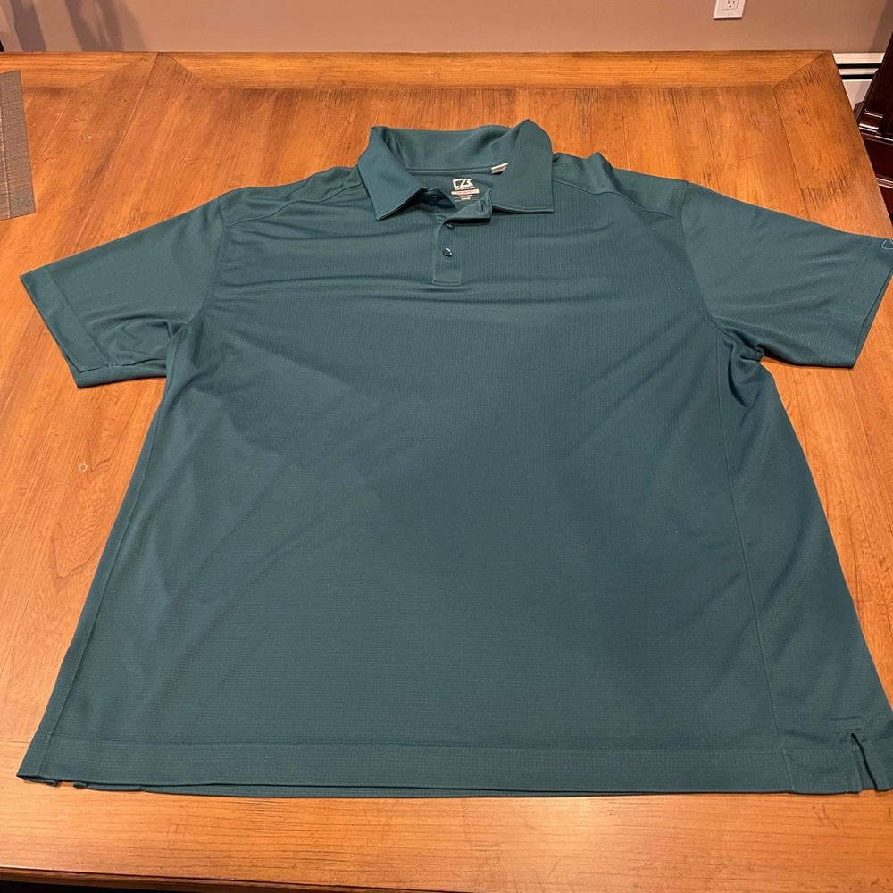 Cutter & Buck Teal Polo Shirt 3XL